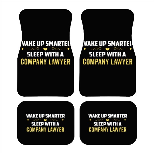 Wake Up Smarter Sleep With A COMPANY LAWYER Car Mats