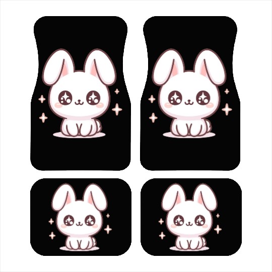 Rabbit Bubble Tea Kawaii Car Mats