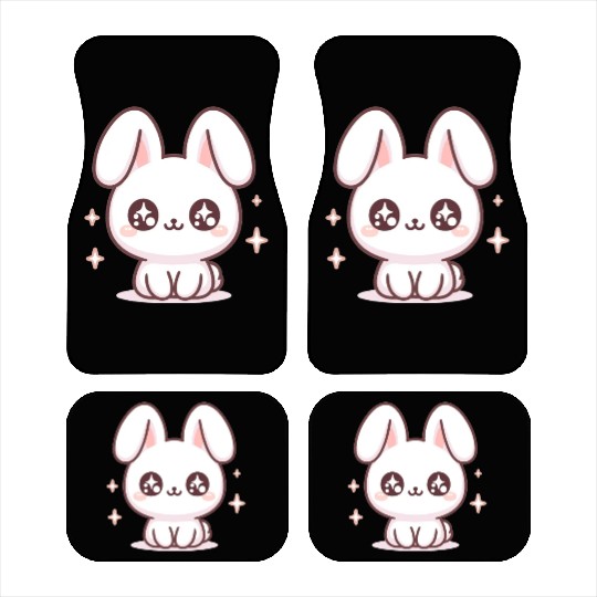Rabbit Bubble Tea Kawaii Car Mats