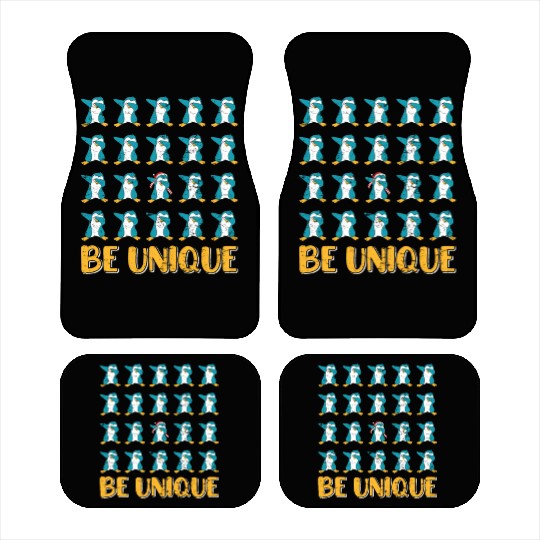 Gambler Christmas Penguins Be Unique X-Mas Car Mats