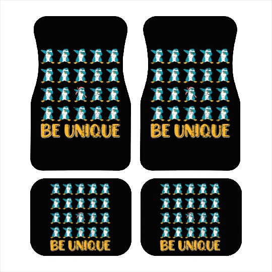 Gambler Christmas Penguins Be Unique X-Mas Car Mats