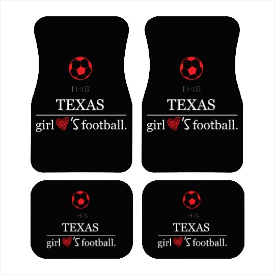 This girl texas football Car Mats