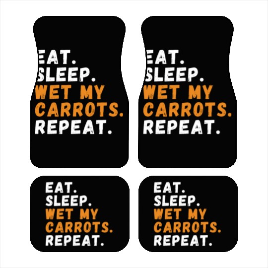 Funny Garden Humor Carrot Plant Garden Car Mats