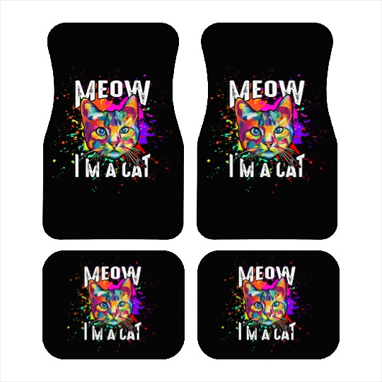 Meow I'm A Cat Car Mats