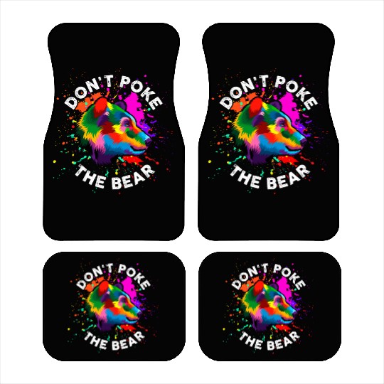 Don't Poke The Bear Car Mats