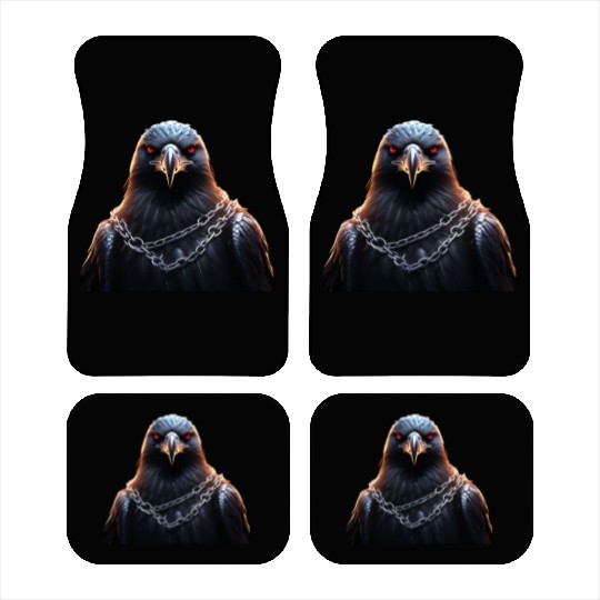 Eagle Caged Thunder: A Heavy Metal Eddie Car Mats