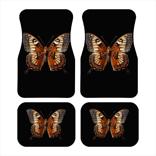 Butterfly Colorful Enchanting Delicate Insects Car Mats
