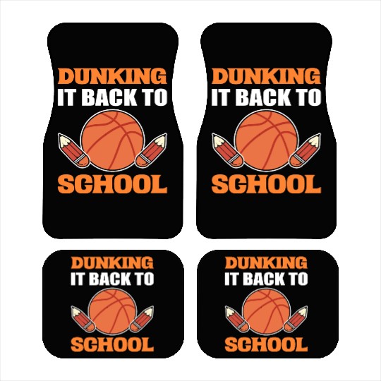 Back to School Basketball Enthusiast Gift Car Mats