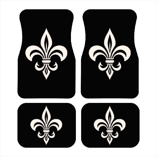 Simple French lily Logo Car Mats