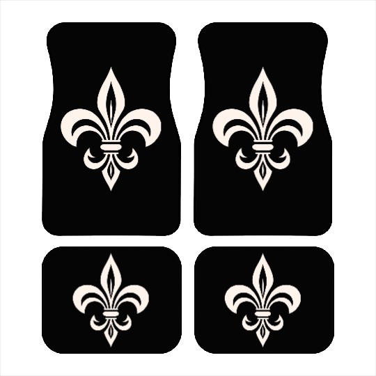 Simple French lily Logo Car Mats