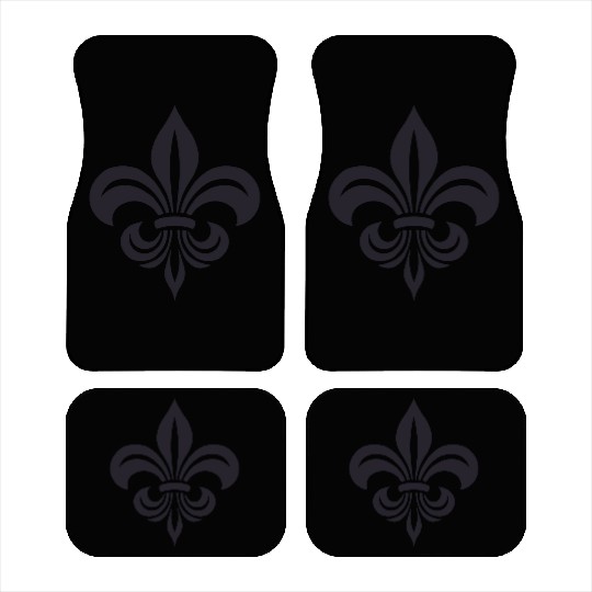 Simple French lily Design Car Mats