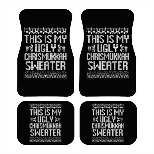 Happy Chrismukkah Christmas Hannukkah Gift Car Mats