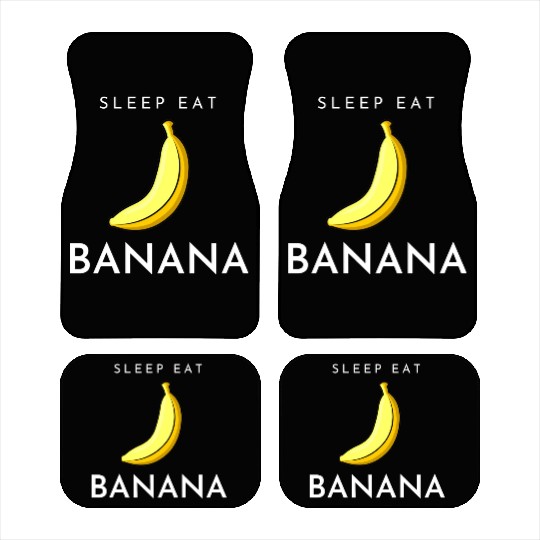 SLEEP EAT BANANA Car Mats
