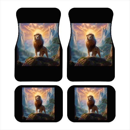 Celestial Lion King Art Print 144 Starseed Car Mats