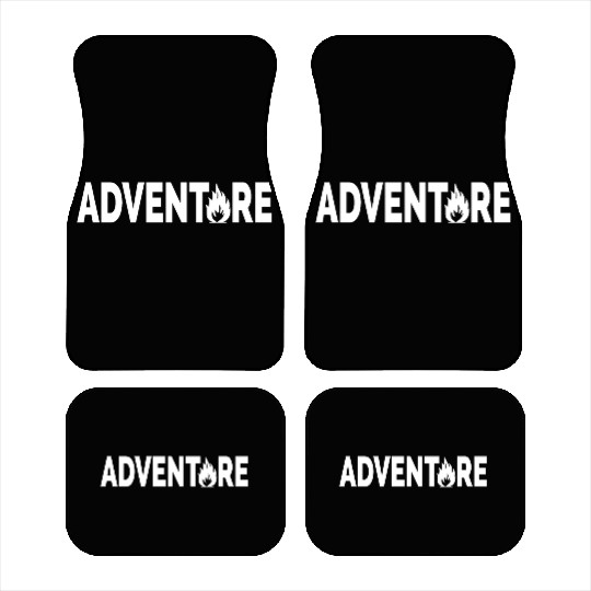 Adventure typographic artsy Car Mats