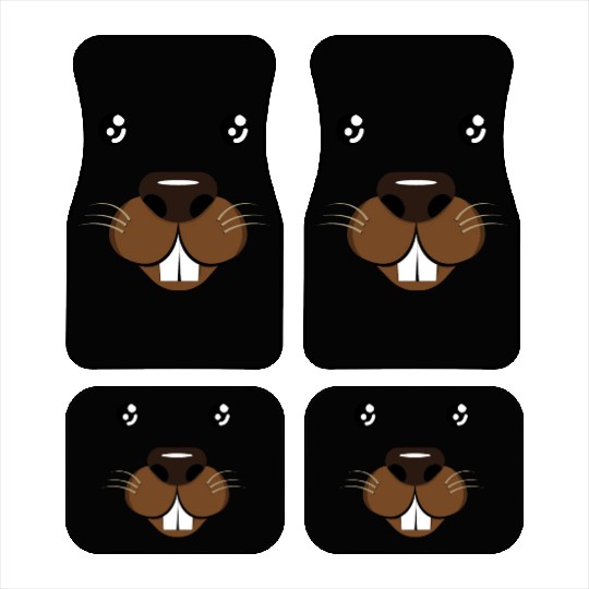 Groundhog Face Rodent Groundhog Day Car Mats