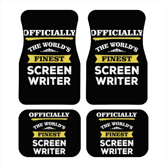 The World's Finest Screen Writer Car Mats