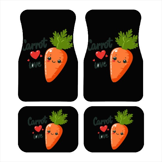 Carrot Love Car Mats