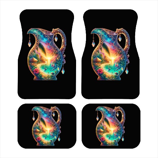Tropical Serenity in a Pitcher Car Mats