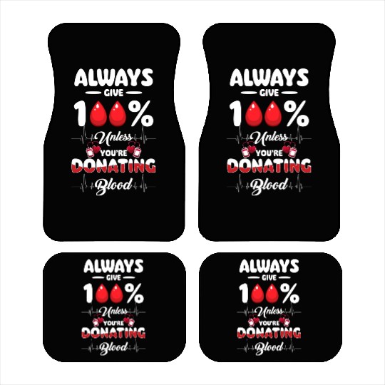 Blood Donation Thank You Savior Car Mats