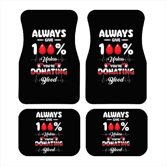 Blood Donation Thank You Savior Car Mats