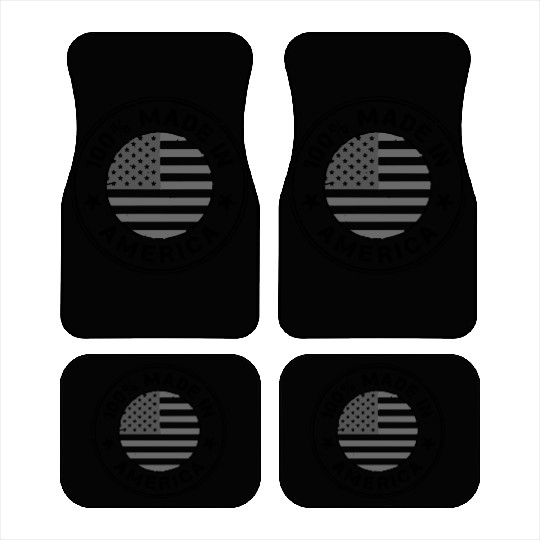 USA Made in America flag Car Mats