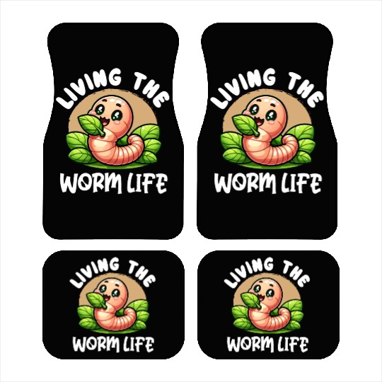 Worm Farming Earthworm Gardener Vermiculture Car Mats