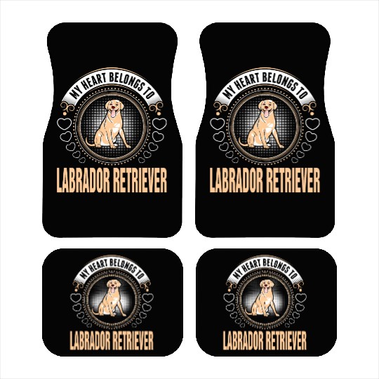 My Heart Belongs To Labrador Retriever Dog Car Mats