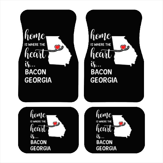 Bacon County Georgia Is Where My Heart Is Cool Car Mats