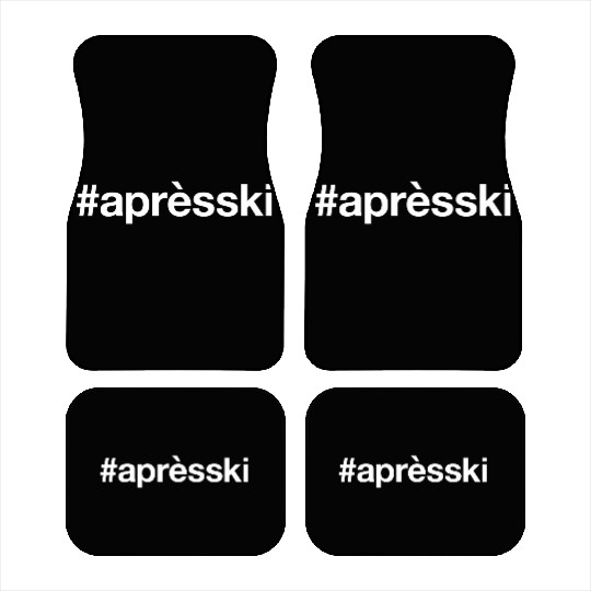 APRES SKI Hashtag Car Mats