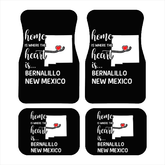 Bernalillo County New Mexico Is Where My Heart Car Mats