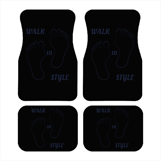 Walk in style - Navy Blue Car Mats