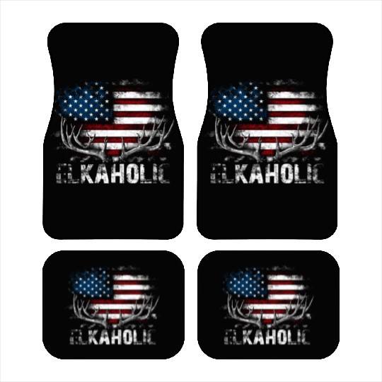 Elk Hunting Elkaholic Hunters Car Mats