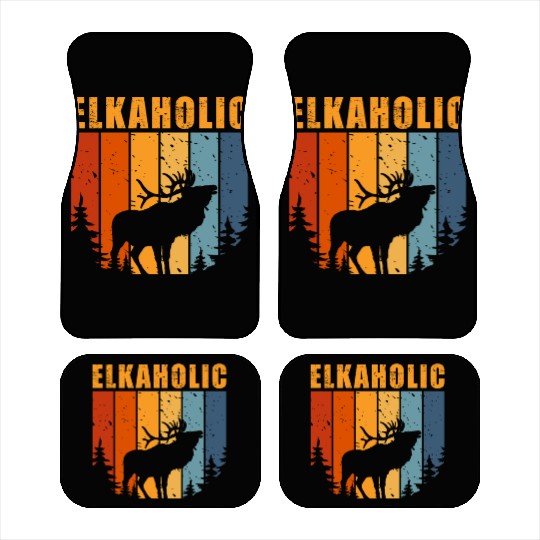 Elk Hunting Elkaholic Hunters Car Mats
