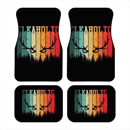 Elk Hunting Elkaholic Hunters Car Mats