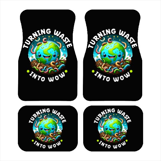Worm Farming Earthworm Gardener Vermiculture Car Mats