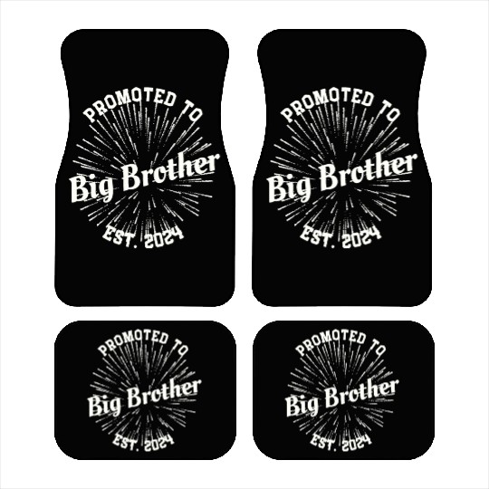 Promoted to Big Brother Baby Announcement New-born Car Mats