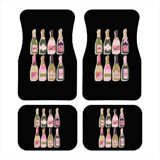 Champagne Bottles New Year Eves 2022 Py Car Mats