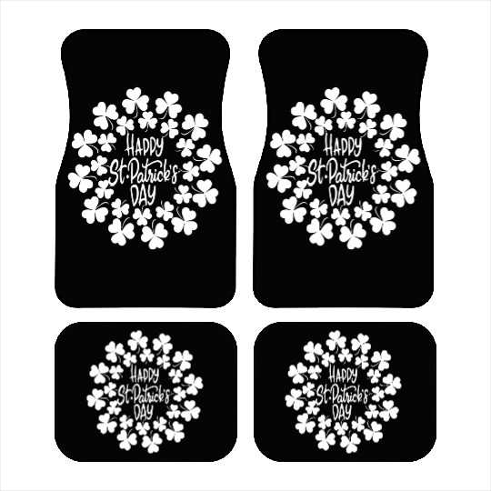 ST PATRICKS DAY Happy St. Patricks Day with Shamro Car Mats