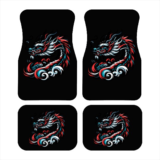 Colorful Chinese Dragon Artwork Essentials Car Mats
