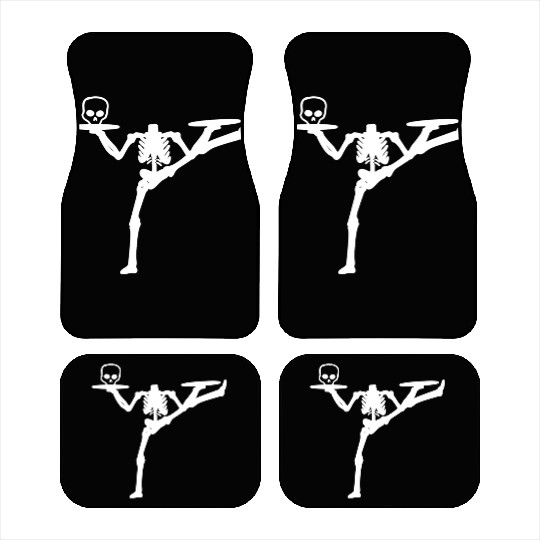 Dancing Skeleton Street Dancer Gift Car Mats