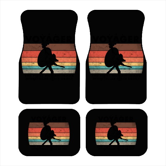 Voyager 1977 Retro Space Probe Mission Car Mats
