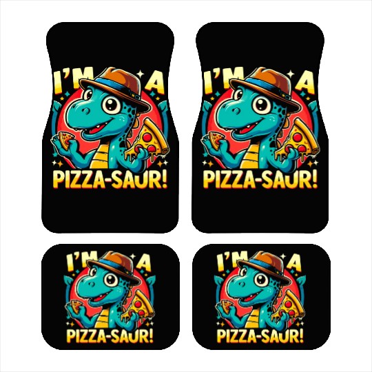 i'm a pizza saur ,pizza lover Car Mats