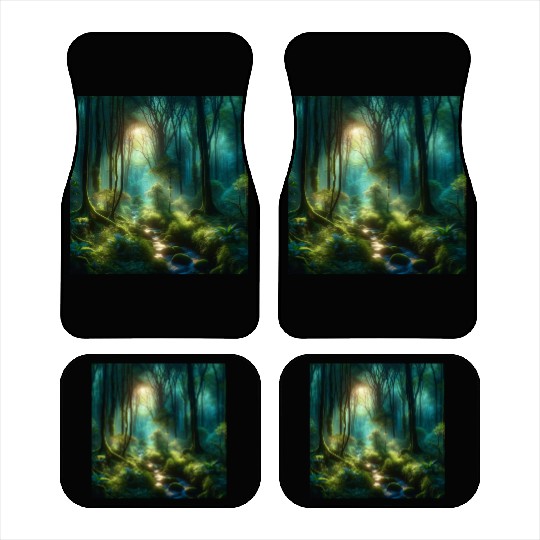 Twilight Enchantment A Mystical Forest Scene Car Mats