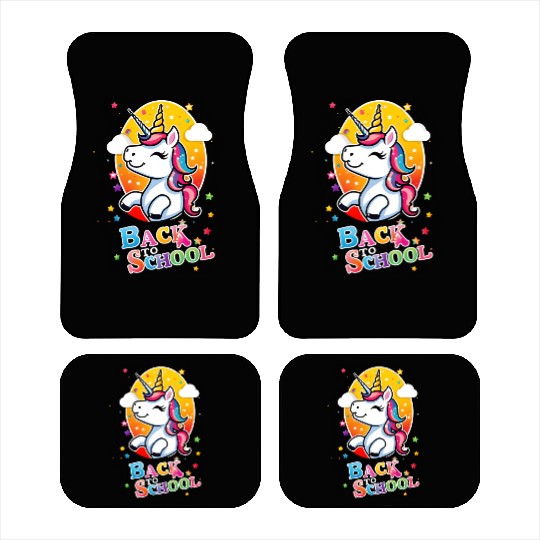 Unicorn Back To School Car Mats