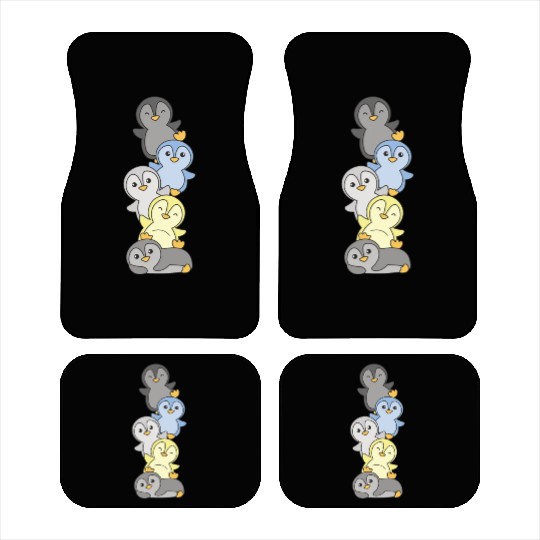 Periboy Flag Pride Lgbtq Cute Penguin Stack Car Mats