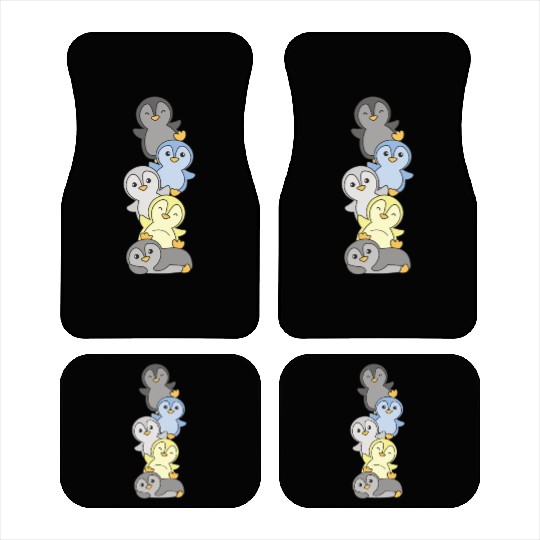 Periboy Flag Pride Lgbtq Cute Penguin Stack Car Mats