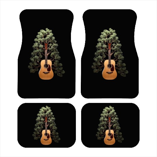 Acoustic Guitar Car Mats Tree of Life Guitar