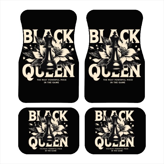 Black Queen The Most Powerful Chess African USA Car Mats