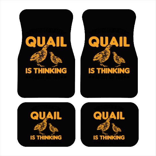 Warning Quail Breeding Breeders Car Mats